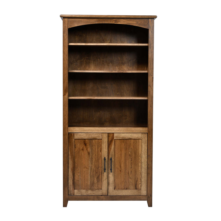 QW Amish Settlers Bookcase w/ Doors - 36x72