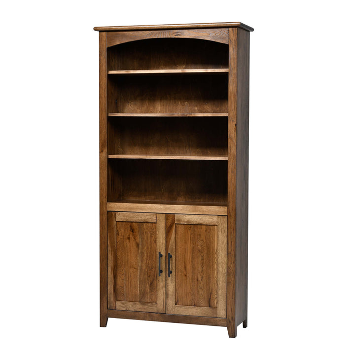 QW Amish Settlers Bookcase w/ Doors - 36x72
