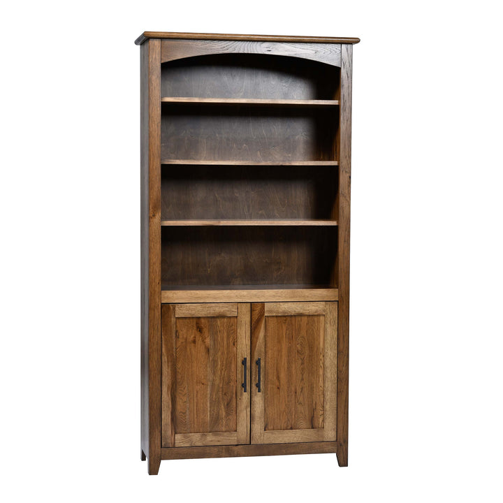QW Amish Settlers Bookcase w/ Doors - 36x72