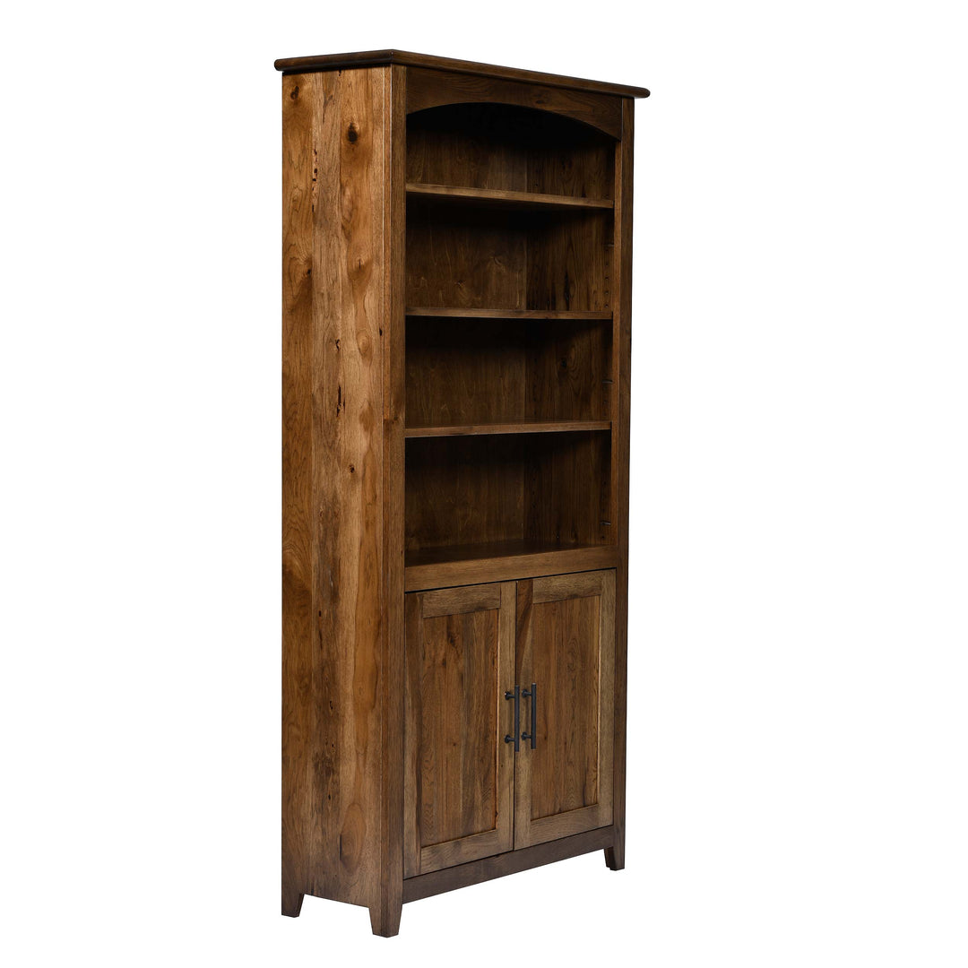 QW Amish Settlers Bookcase w/ Doors - 36x72