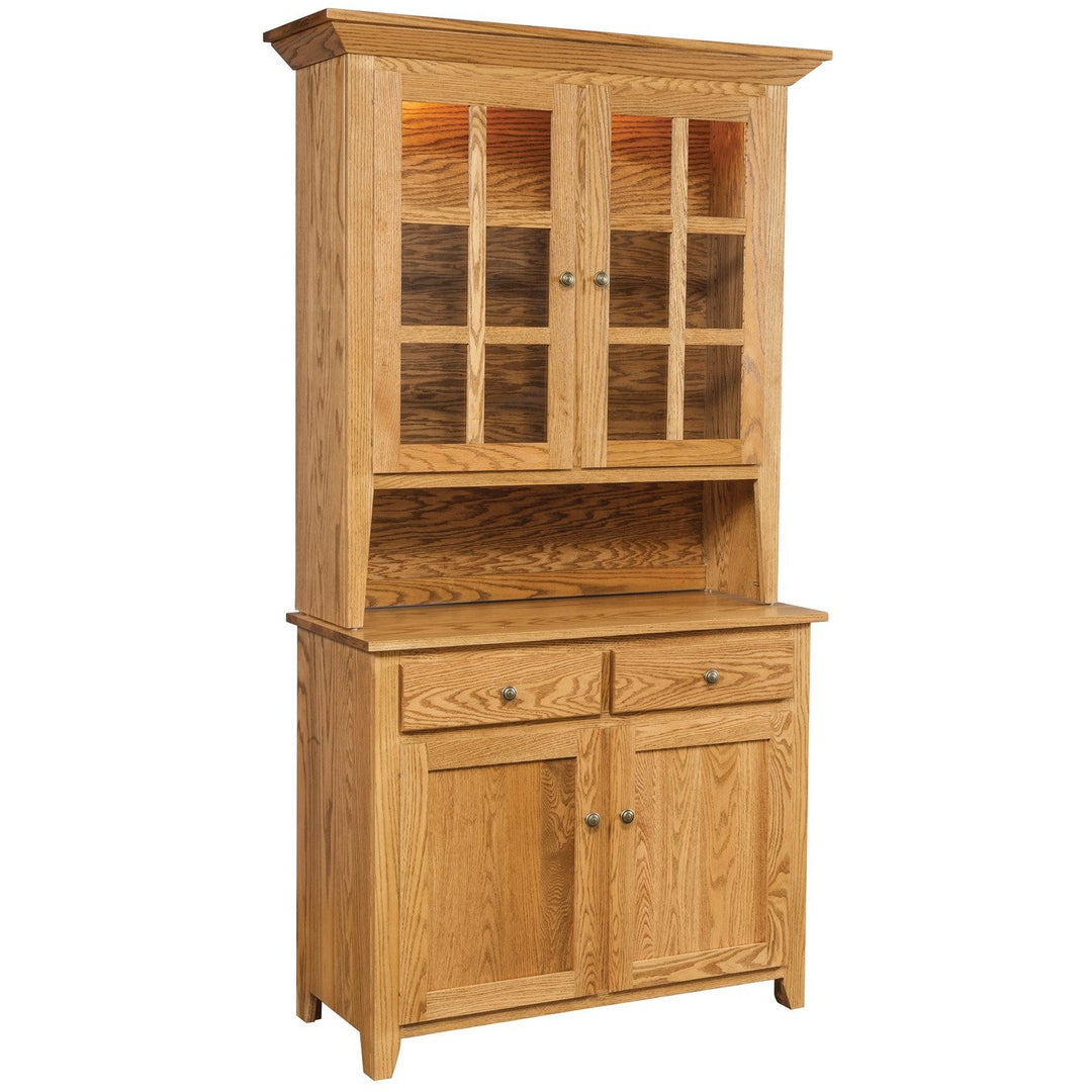 QW Amish Shaker 2 Door Hutch & Buffet