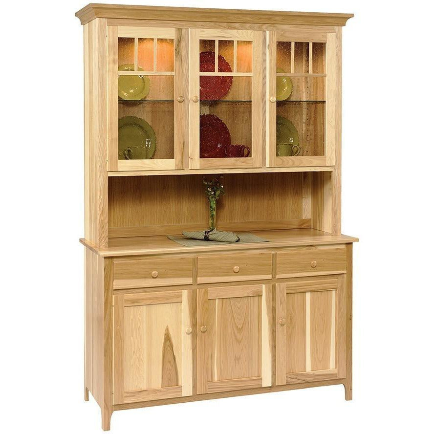 QW Amish Shaker Impressions Collection 3 Door Hutch QXIP-SH58SD