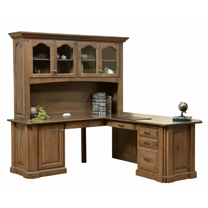 QW Amish Signature Corner Desk with Optional Hutch