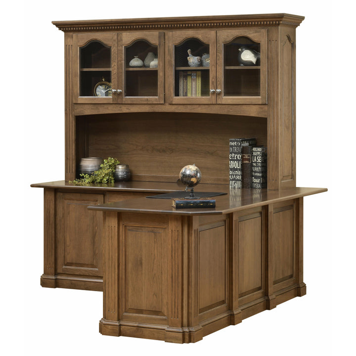 QW Amish Signature Corner Desk with Optional Hutch