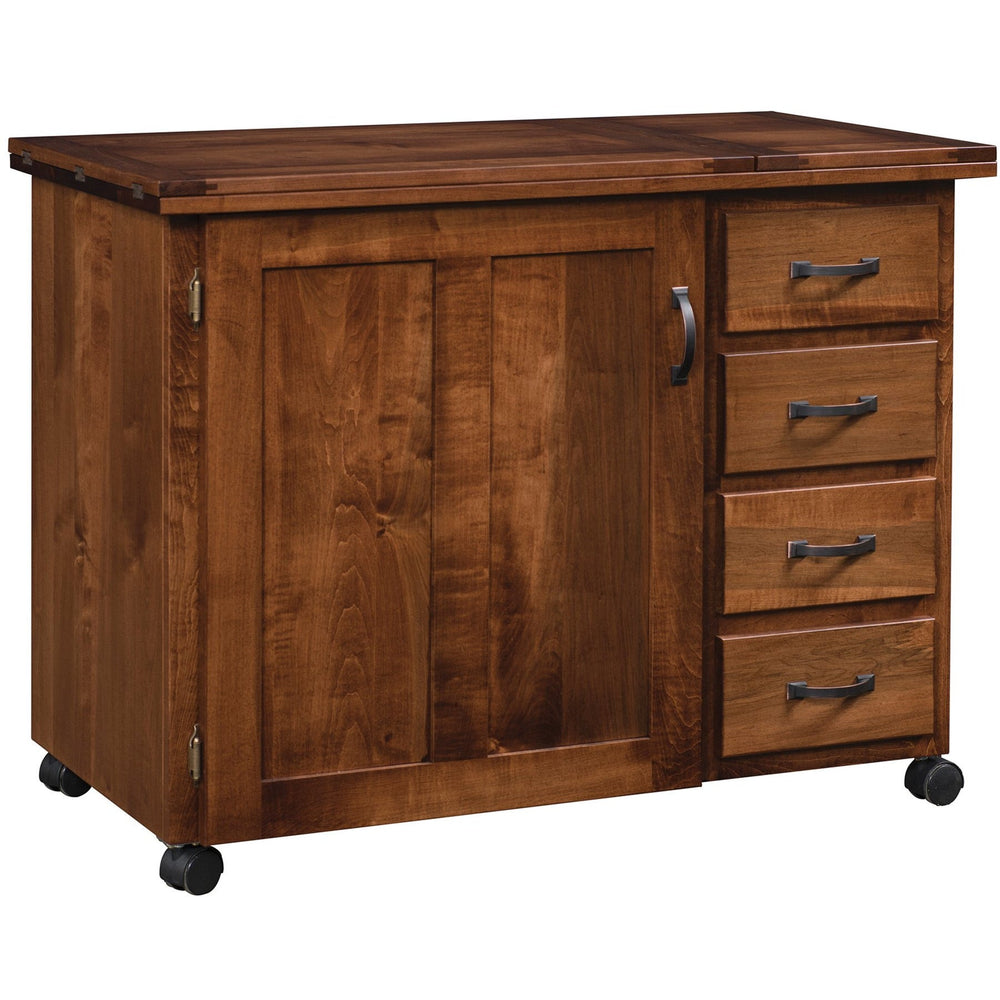 QW Amish Single Door Sewing Cabinet