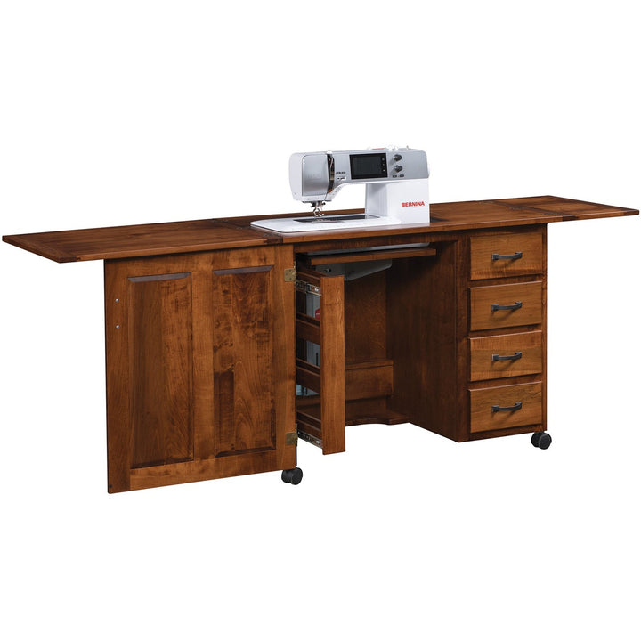 QW Amish Single Door Sewing Cabinet