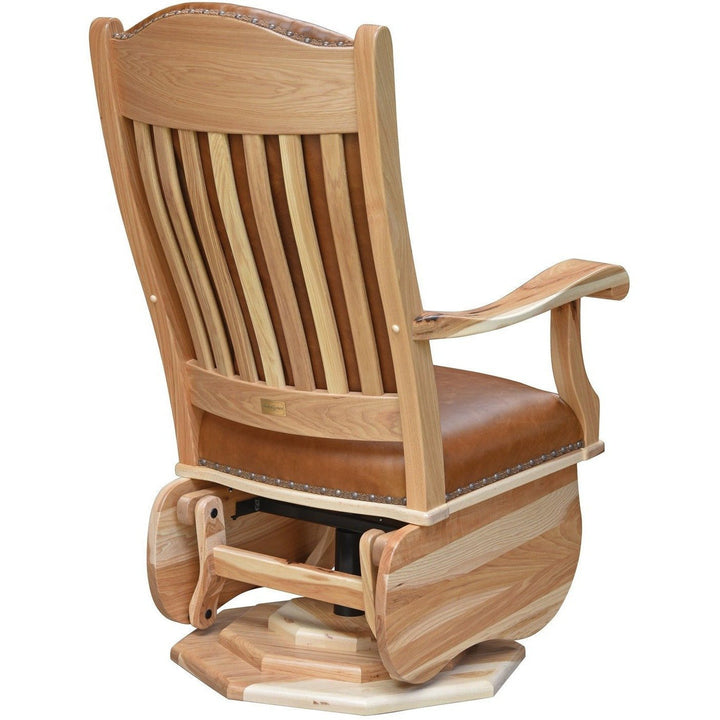 QW Amish Swivel Glider with platform base BUPE-SPG47