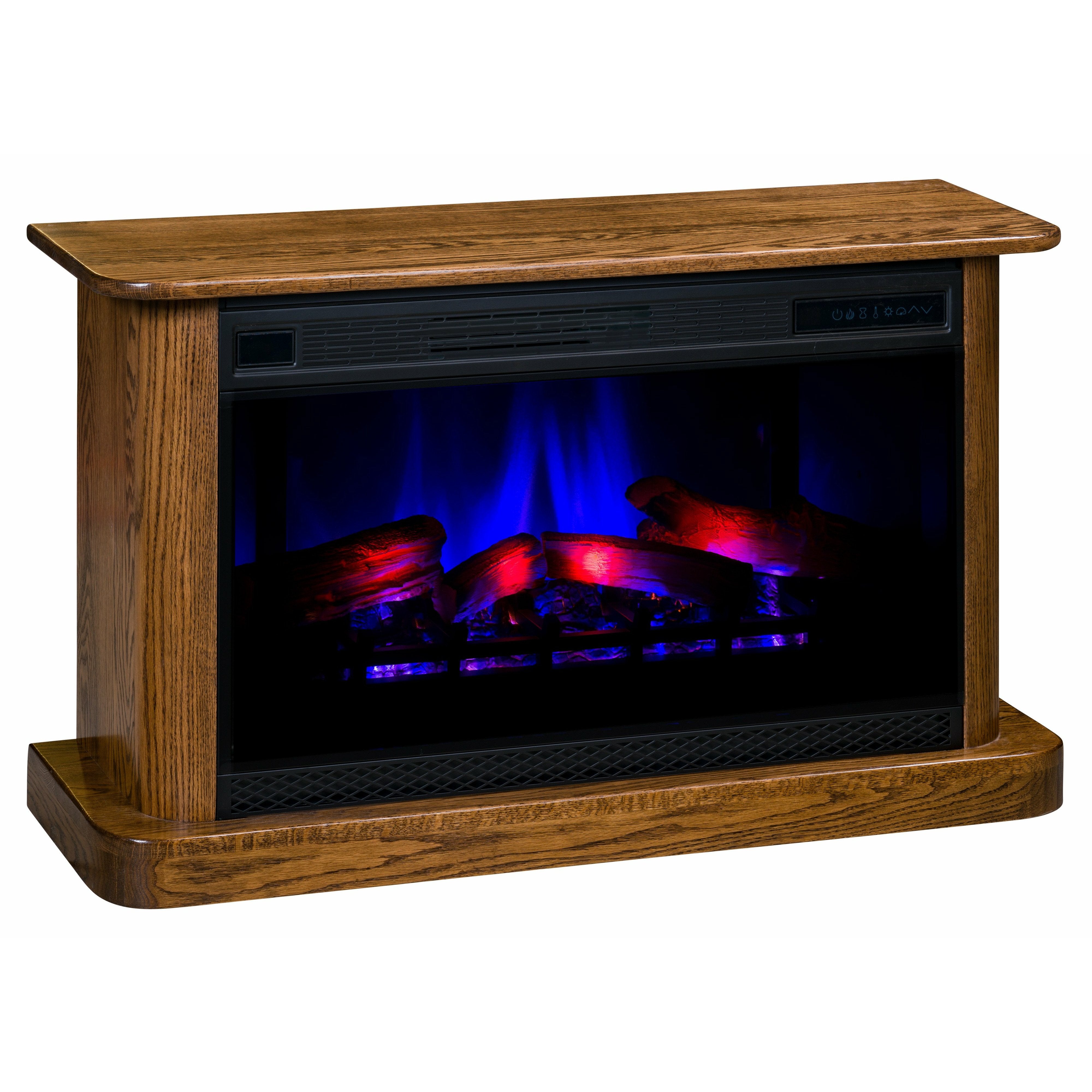 Amish electric fireplace on sale tv stand