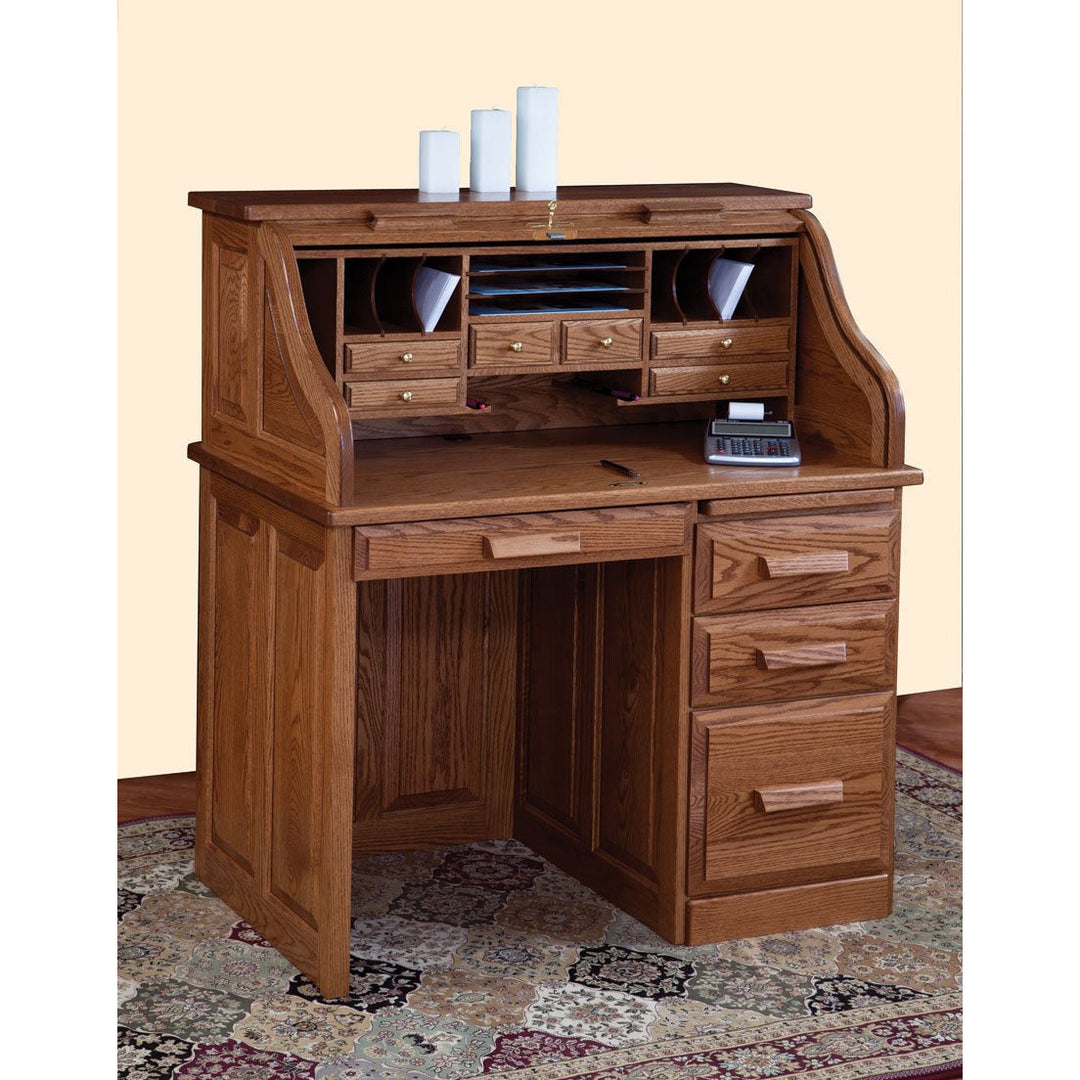 QW Amish Traditional 42" Roll-Top Desk