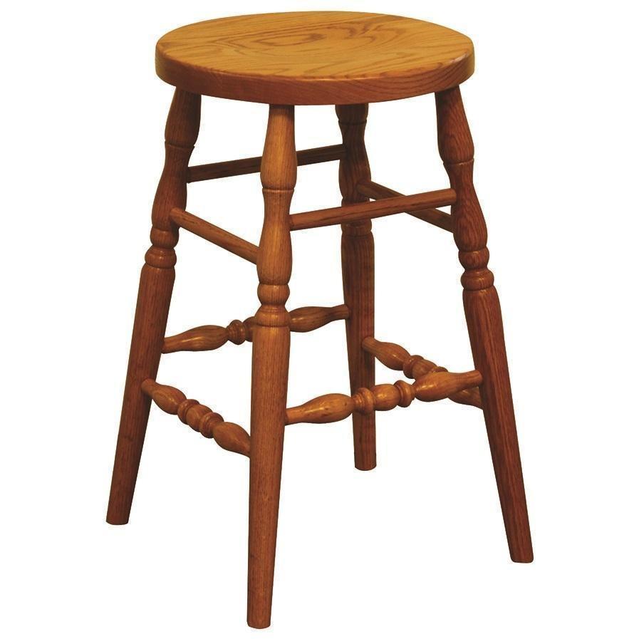 QW Amish Traditional Turned Leg Stool – Quality Woods Furniture