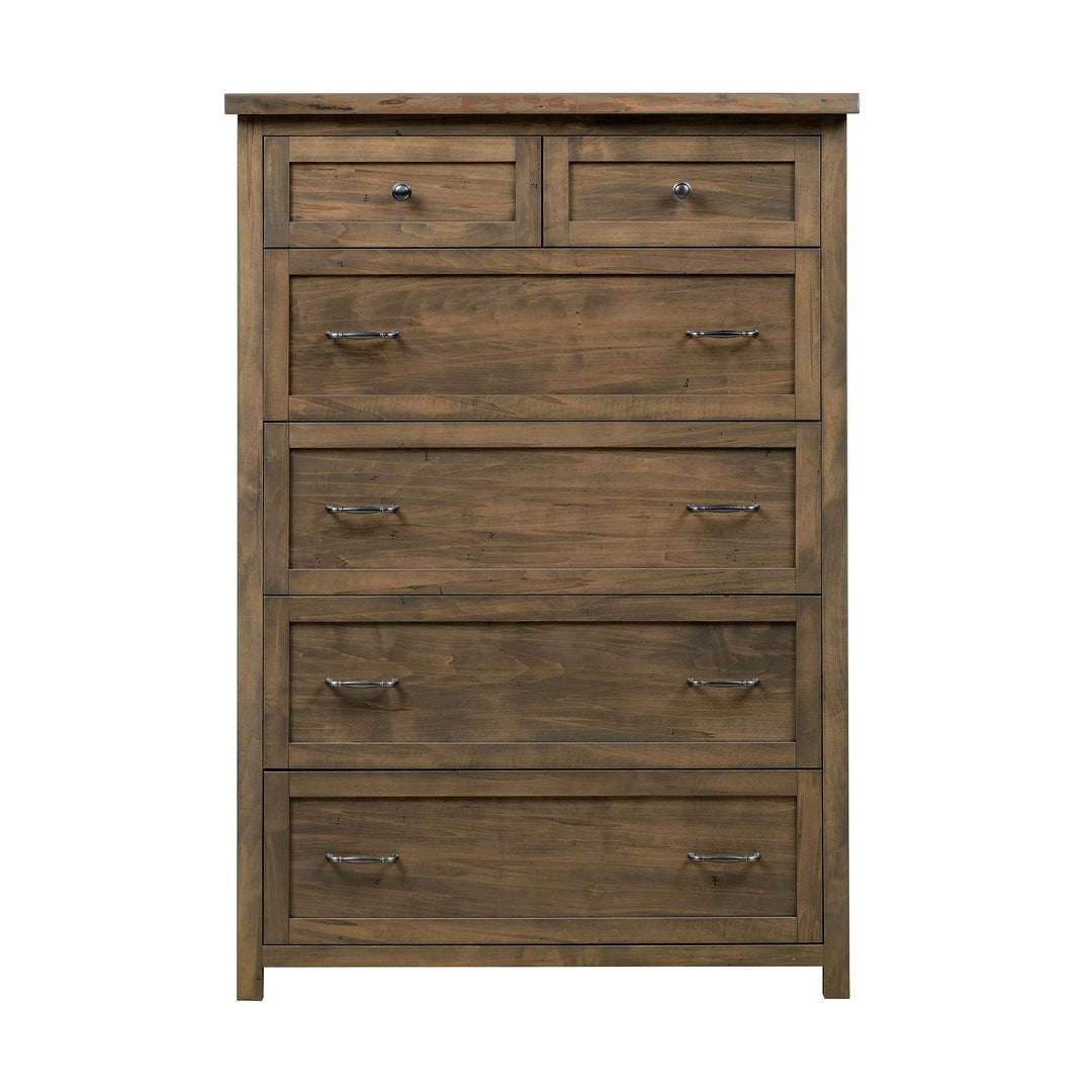QW Amish Tuscany Live Edge 6 Drawer Chest