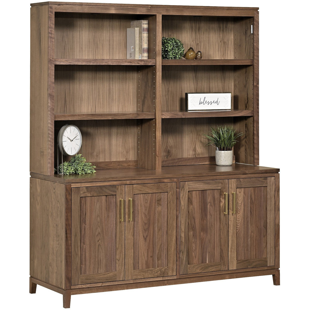 QW Amish Villa Double Door Base & Optional Hutch