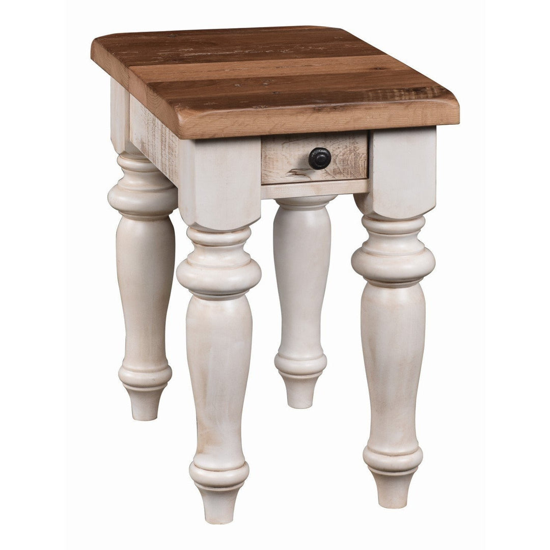 QW Amish Vintage Reclaimed Chair Side Table FLCF-VCST15