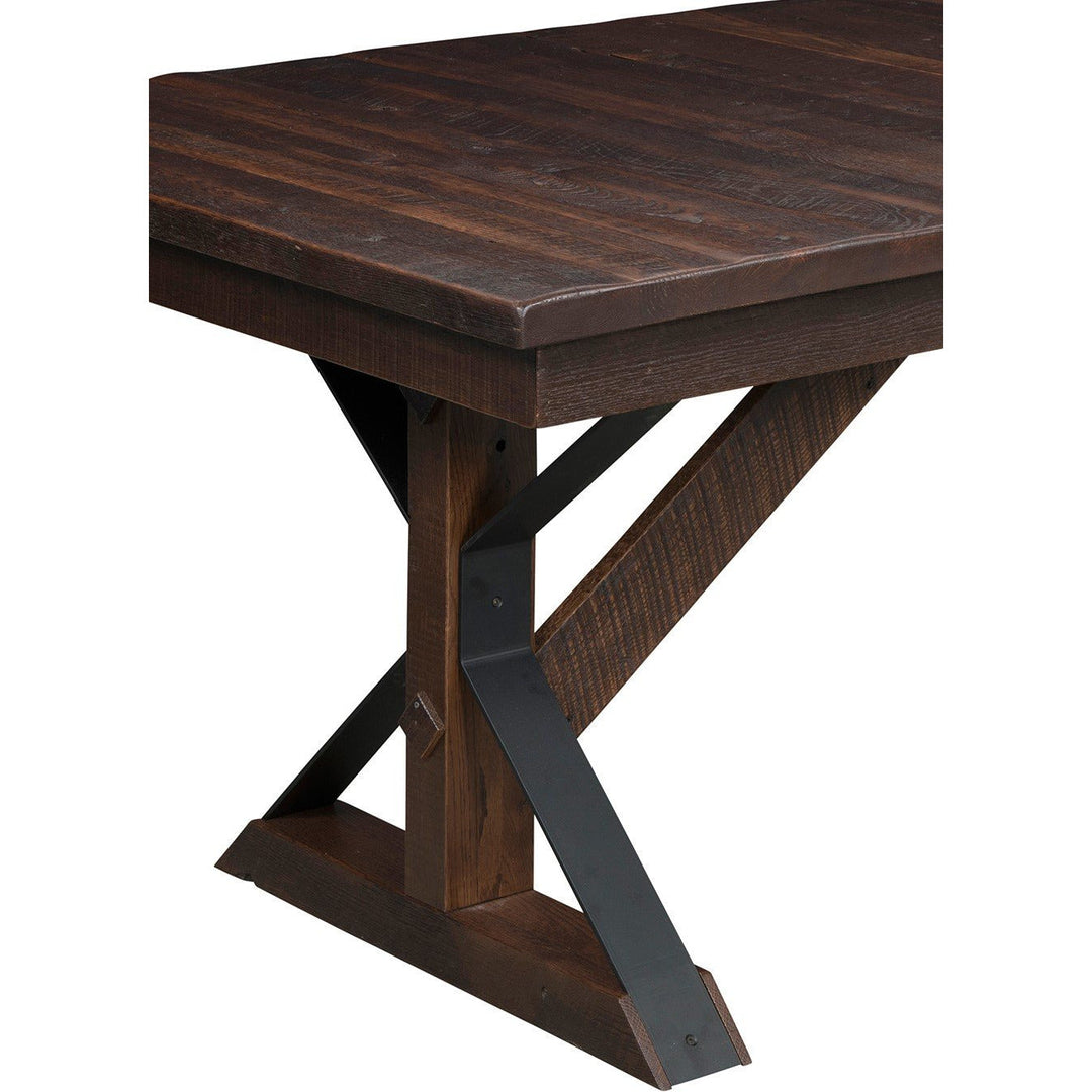 QW Amish Wellington Reclaimed Barnwood 7pc Dining Set