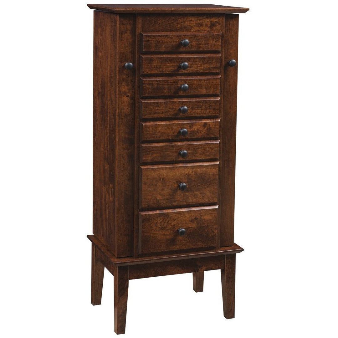 QW Amish Winged Mill Shaker Jewelry Armoire WMIS-122