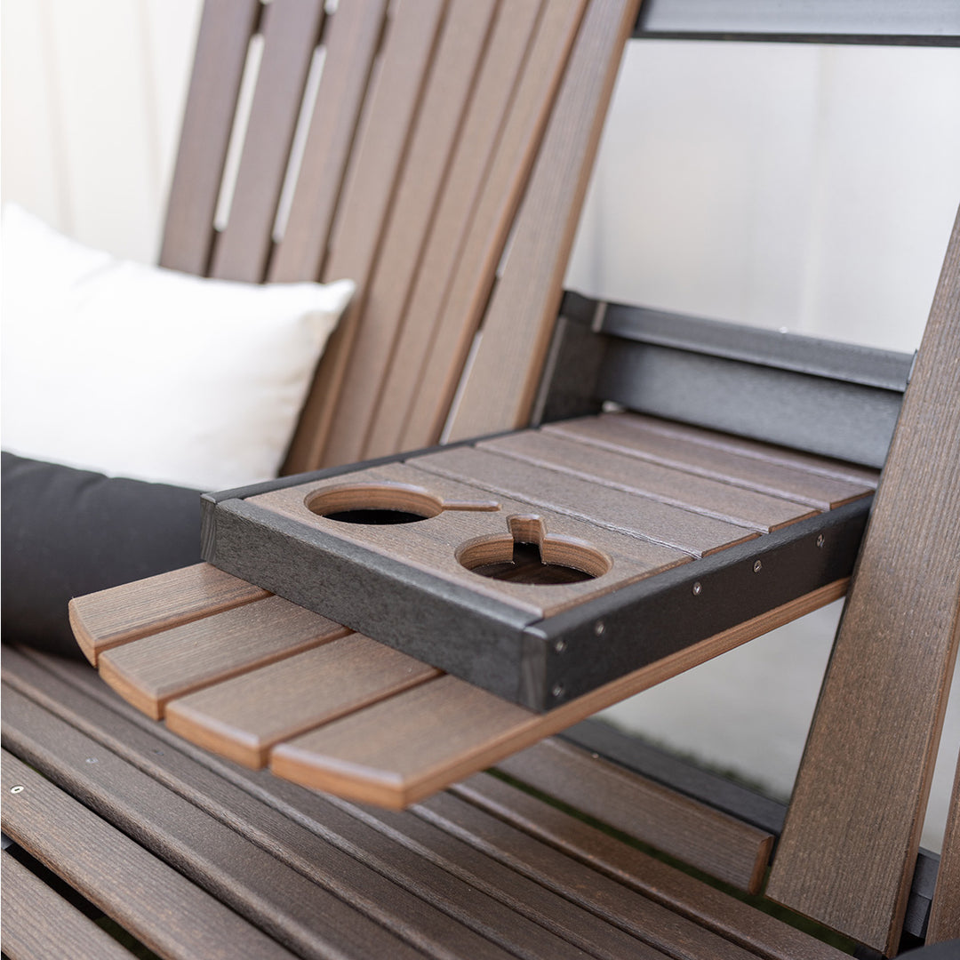 Comfo Back Adirondack Three Seat Glider with Console