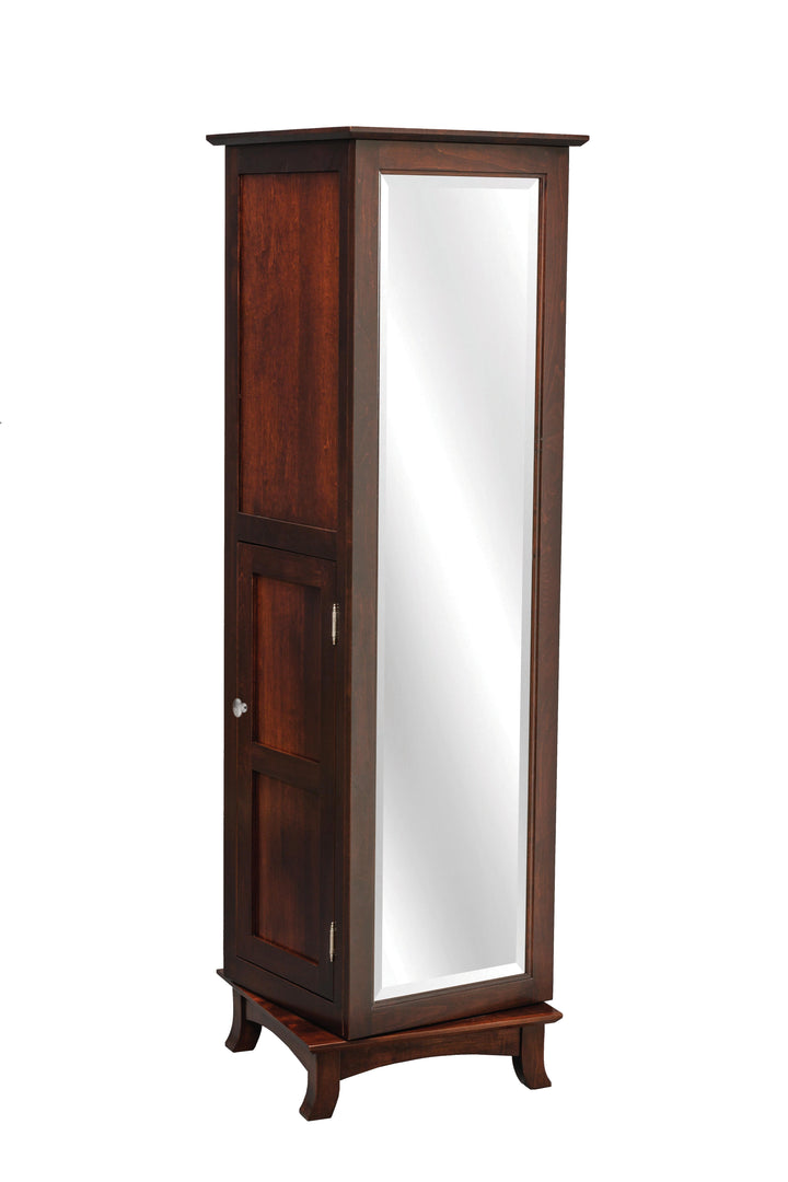 QW Amish Revolving Jewelry Armoire