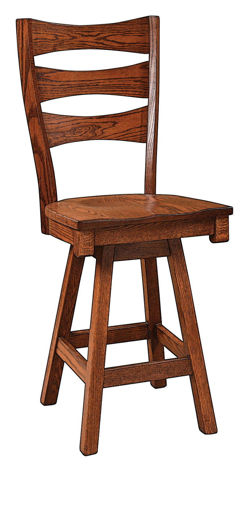 QW Amish Sierra Swivel Bar Chair - Thumbnail 4