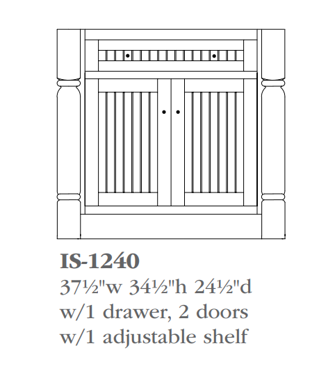 QW Amish Kingston Island Bases (select size)