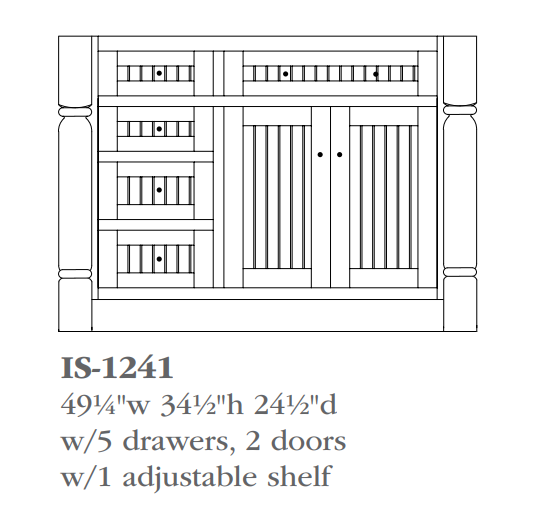 QW Amish Kingston Island Bases (select size)