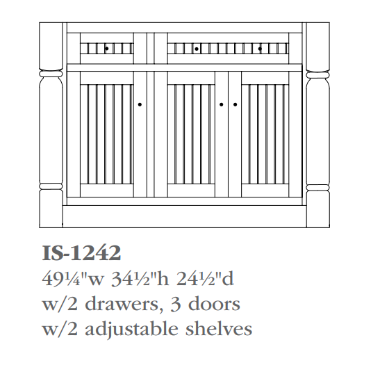 QW Amish Kingston Island Bases (select size)