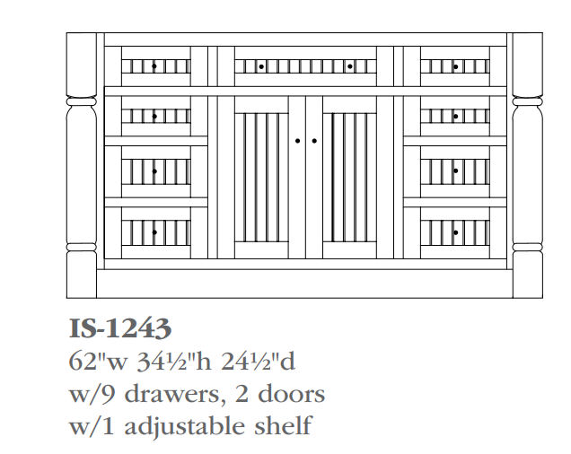 QW Amish Kingston Island Bases (select size)