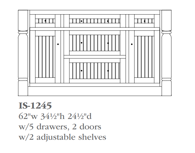 QW Amish Kingston Island Bases (select size)