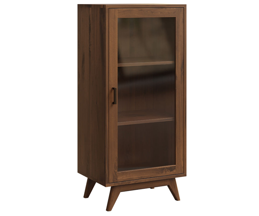 Mid Century 22x48 Bookcase w/ Door