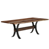 QW Amish Vermillion River Epoxy Dining Table