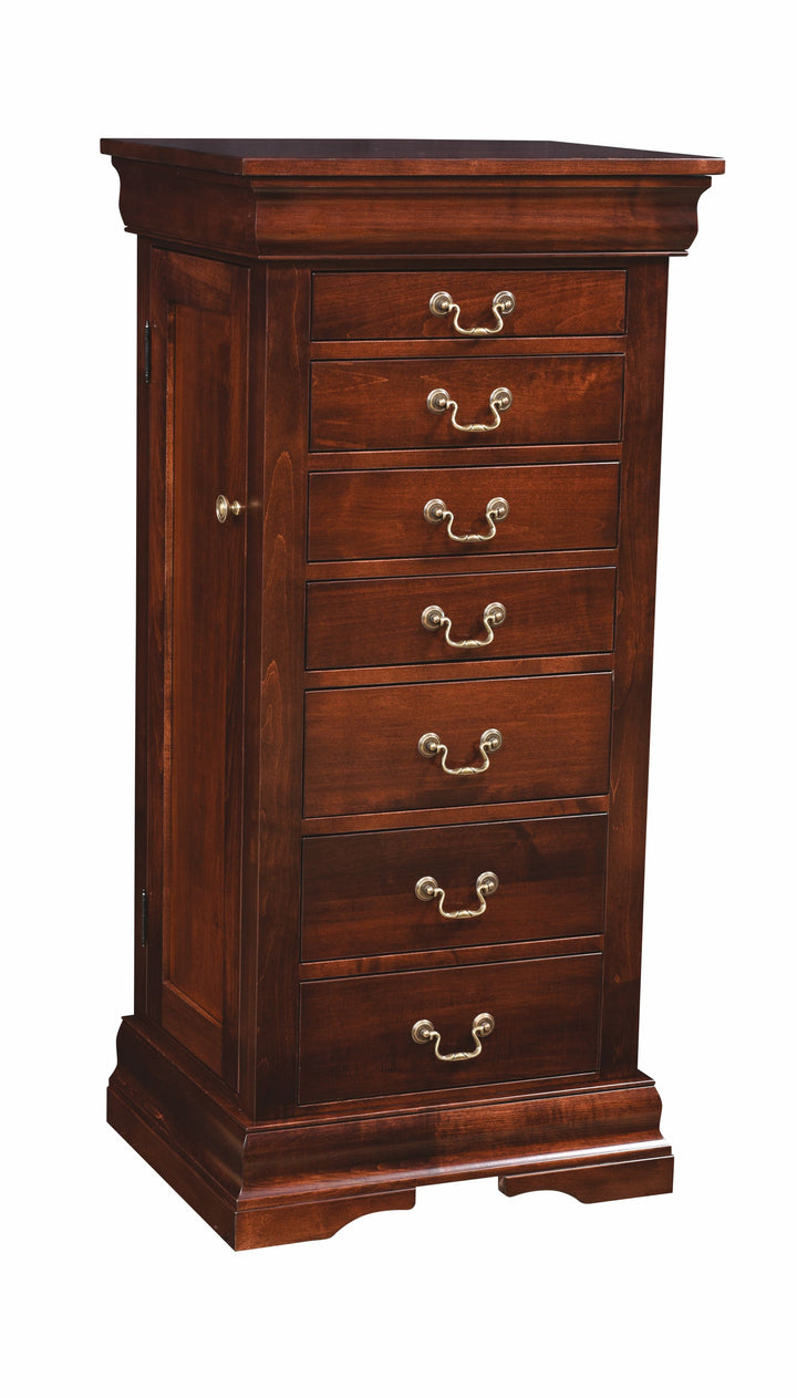 QW Amish Louis Phillipe Jewelry Armoire