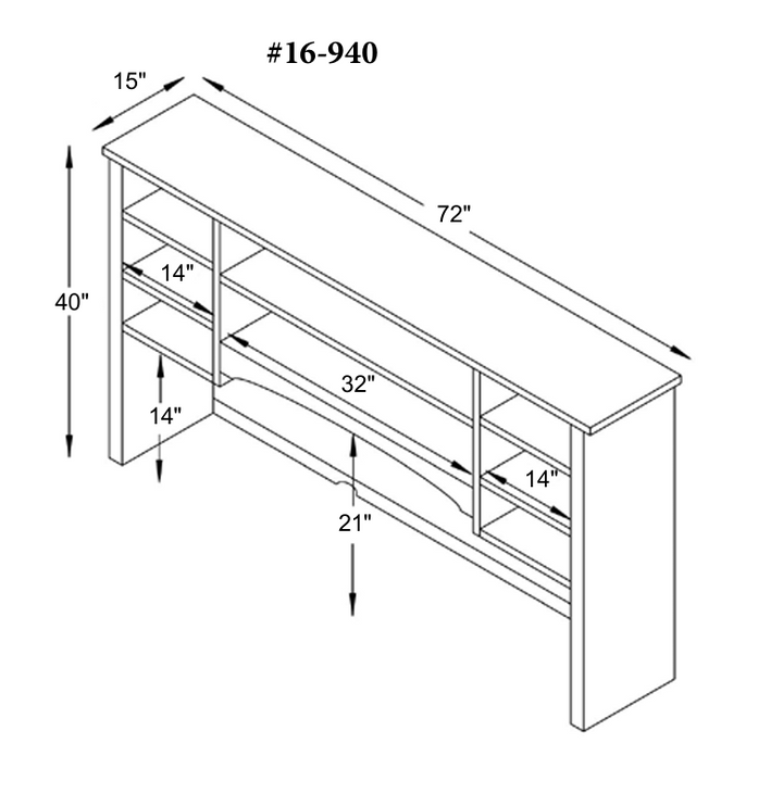 QW Amish Coventry L-Shape Desk w/ Optional Hutch