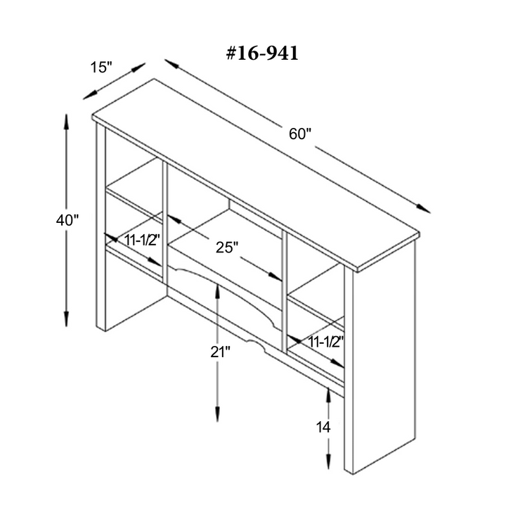 QW Amish Coventry Double Lateral File w/ Optional Hutch