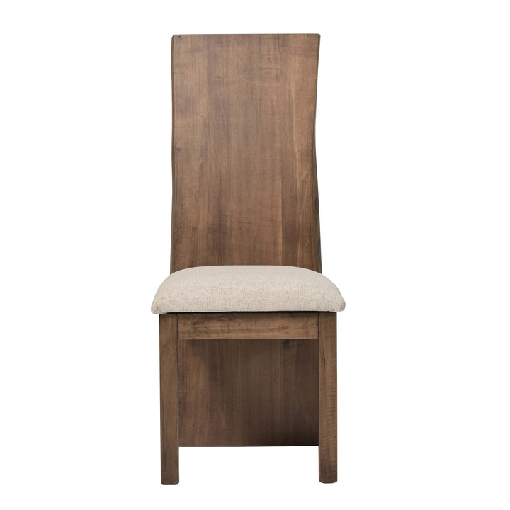 QW Amish Yellowstone Live Edge Side Chair w/ Padded Seat