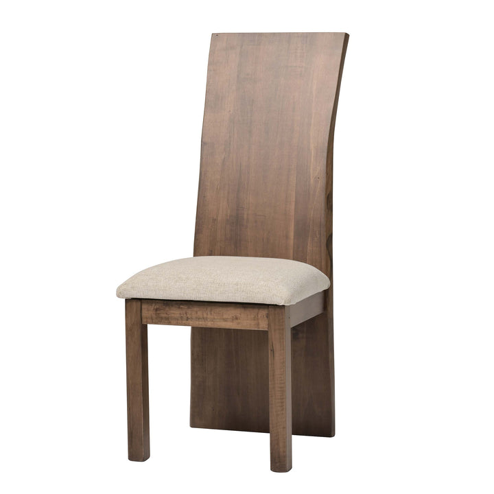 QW Amish Yellowstone Live Edge Side Chair w/ Padded Seat