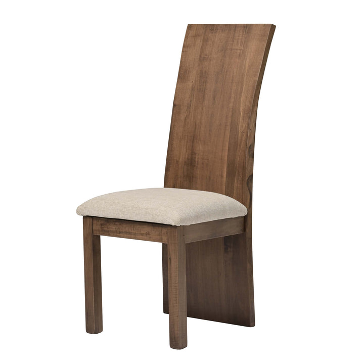 QW Amish Yellowstone Live Edge Side Chair w/ Padded Seat