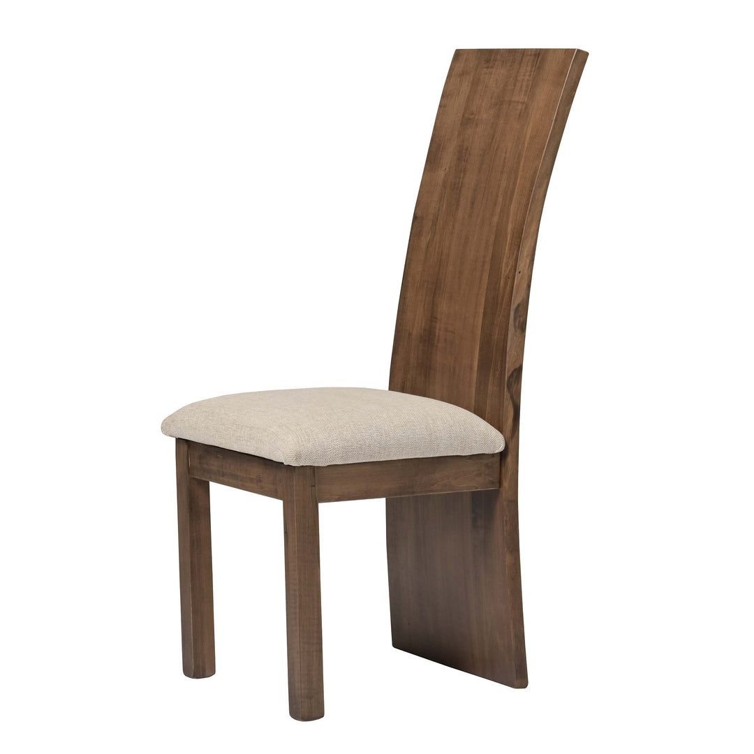 QW Amish Yellowstone Live Edge Side Chair w/ Padded Seat