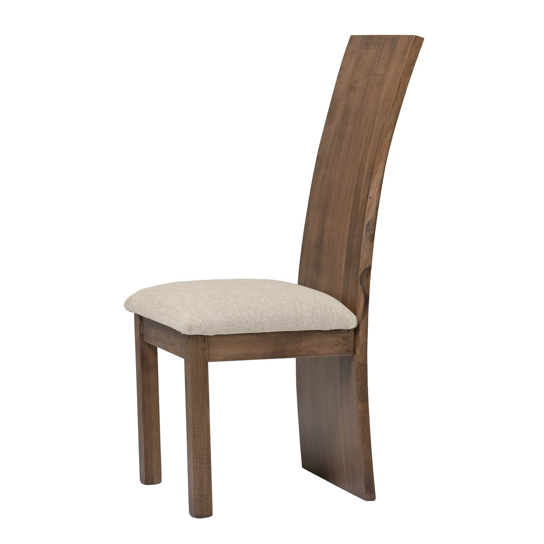 QW Amish Yellowstone Live Edge Side Chair w/ Padded Seat