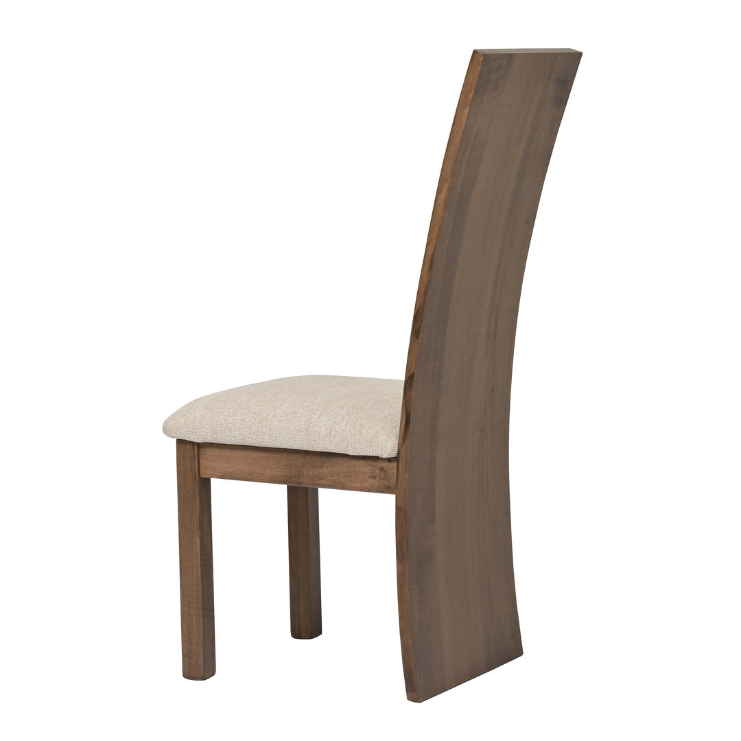 QW Amish Yellowstone Live Edge Side Chair w/ Padded Seat