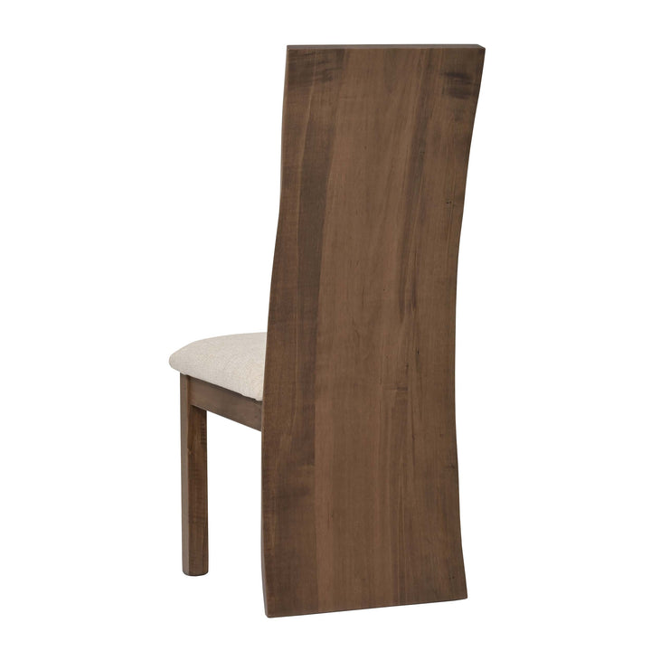 QW Amish Yellowstone Live Edge Side Chair w/ Padded Seat