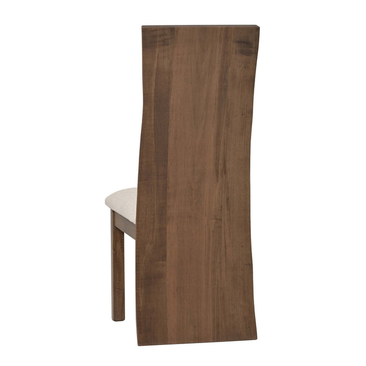 QW Amish Yellowstone Live Edge Side Chair w/ Padded Seat