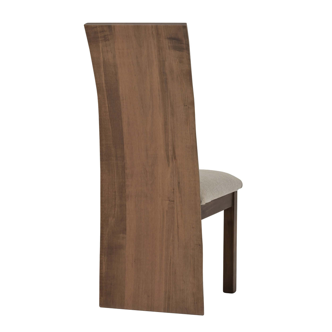 QW Amish Yellowstone Live Edge Side Chair w/ Padded Seat