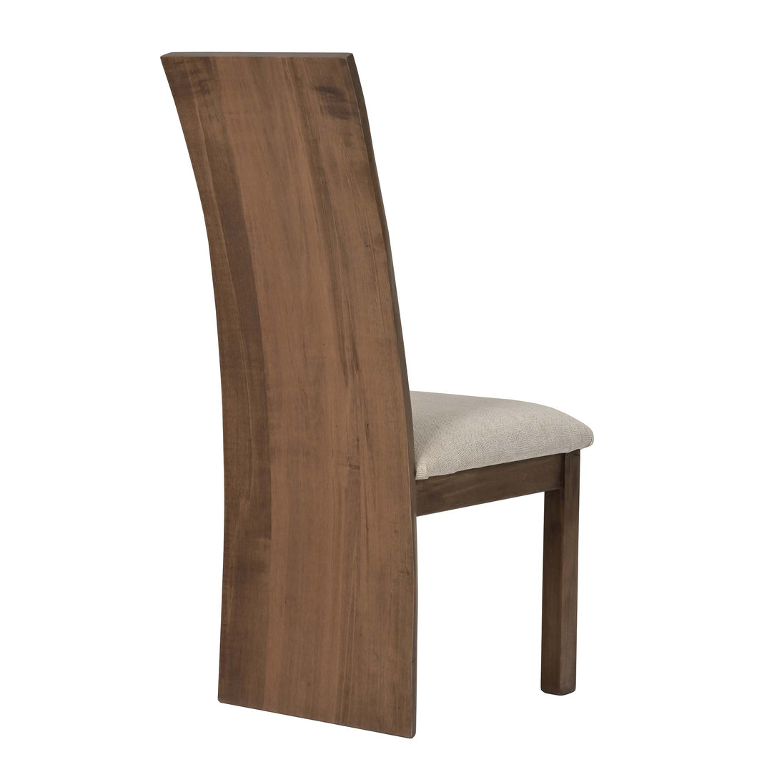 QW Amish Yellowstone Live Edge Side Chair w/ Padded Seat