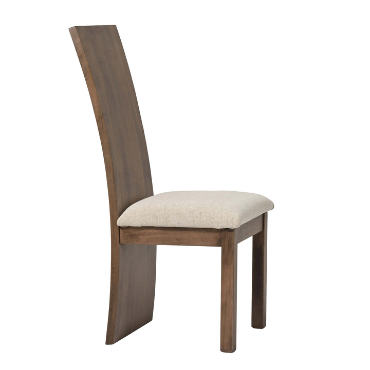 QW Amish Yellowstone Live Edge Side Chair w/ Padded Seat