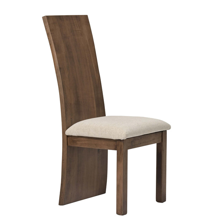 QW Amish Yellowstone Live Edge Side Chair w/ Padded Seat