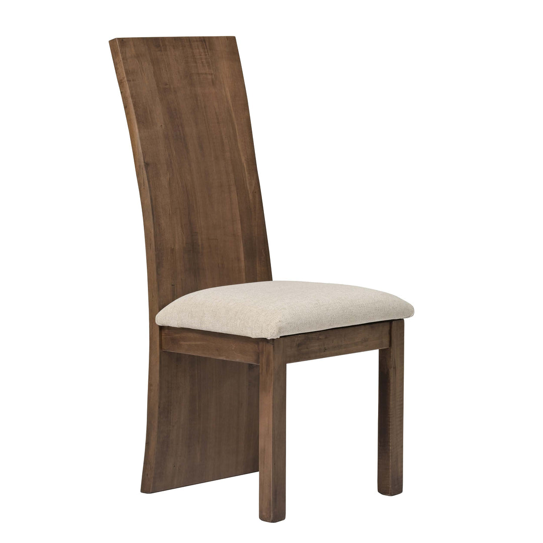 QW Amish Yellowstone Live Edge Side Chair w/ Padded Seat