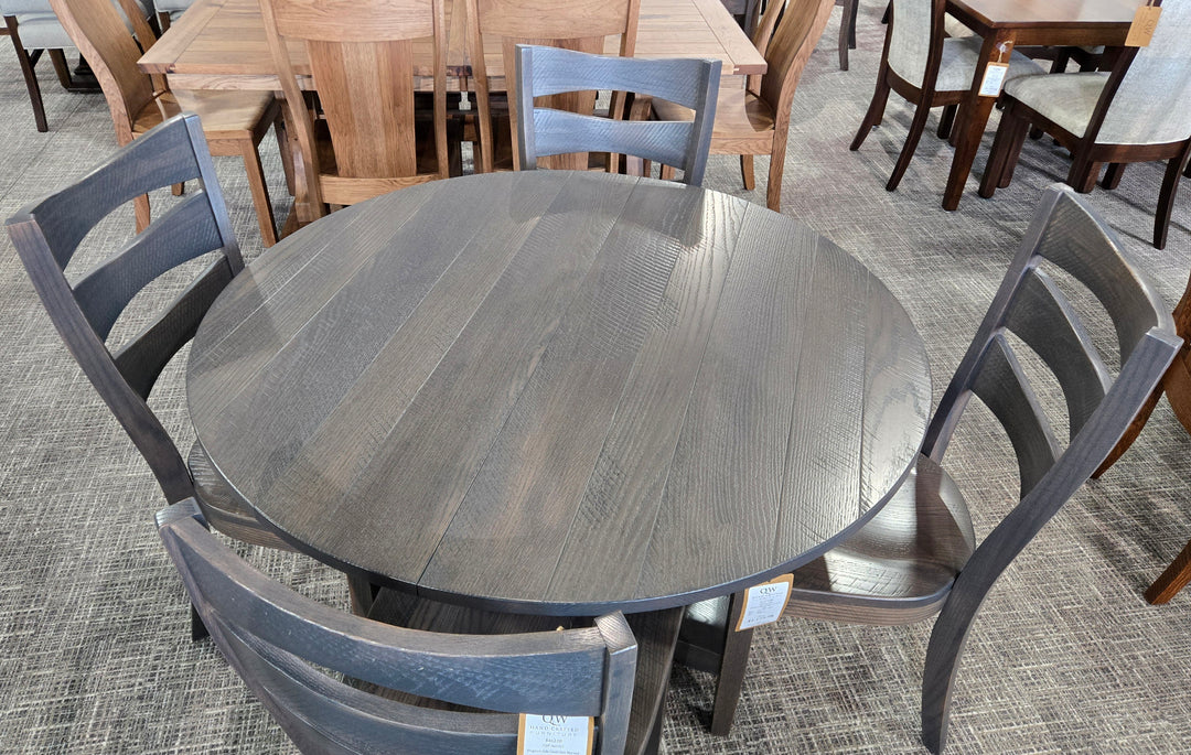 Clearance 'SM' Montana 44" Round Table + 4 Side Chair Set