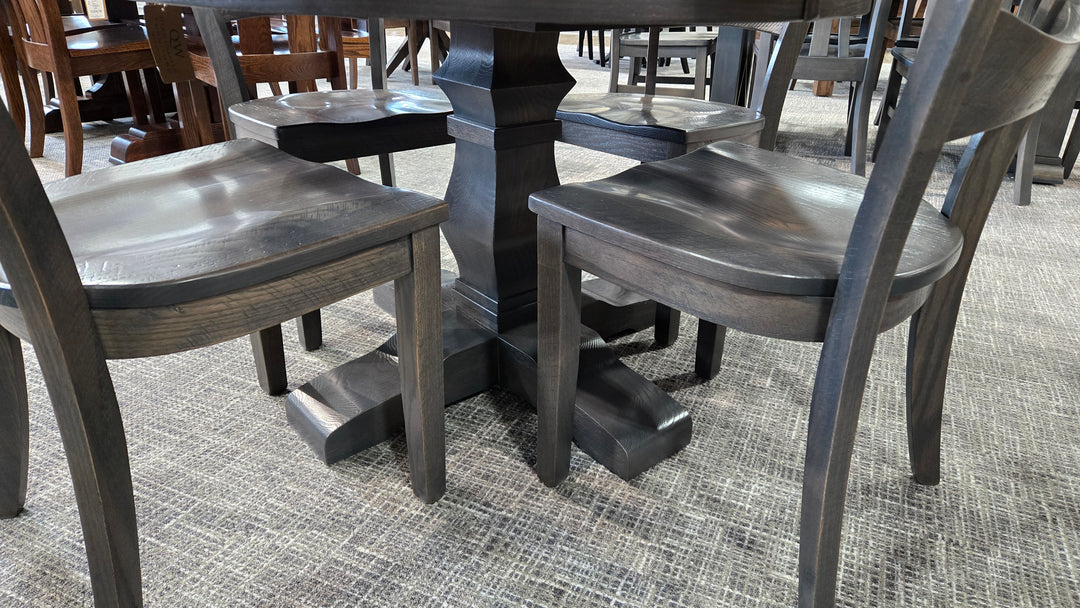 Clearance 'SM' Montana 44" Round Table + 4 Side Chair Set