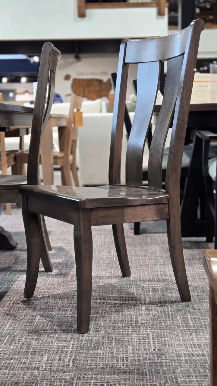 Overstock Rough Sawn Eagle 44x72 w/2-12"L + 6 Collin Side Chair Set