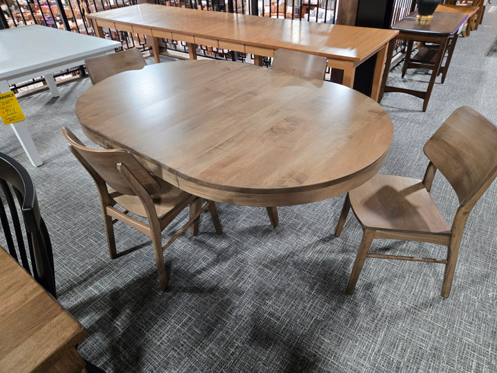 Clearance Cynergy 48x48 w/2-12"L Table + 4 Side Chairs