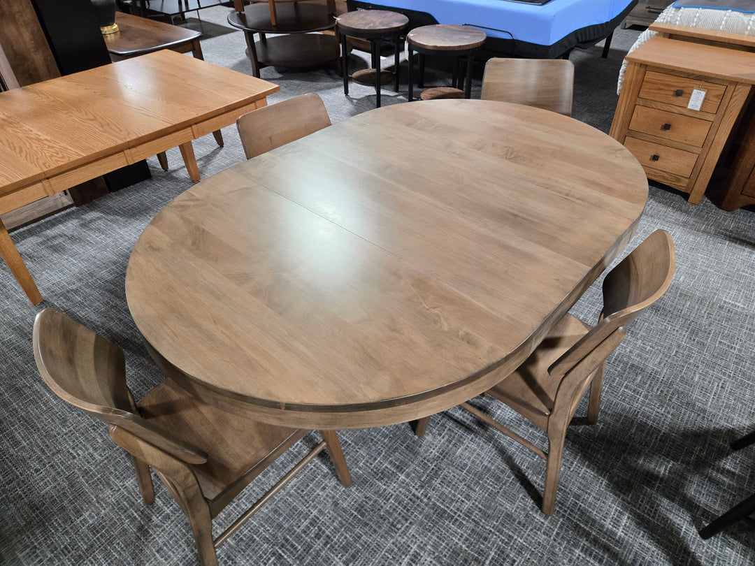 Clearance Cynergy 48x48 w/2-12"L Table + 4 Side Chairs